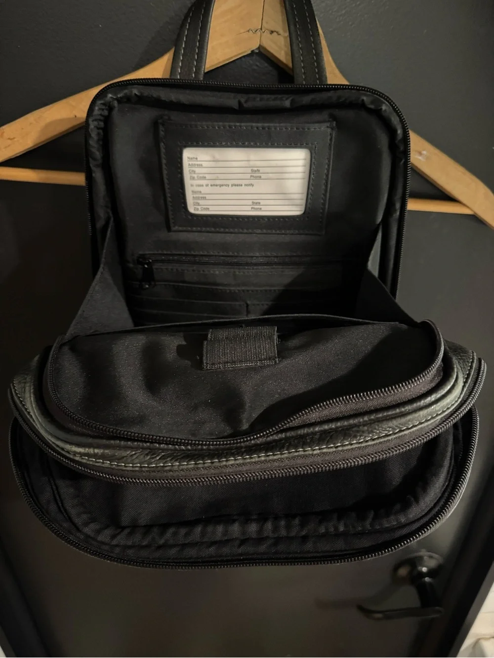 Vintage Y2K Minimalist Black Leather Travel Mini Backpack